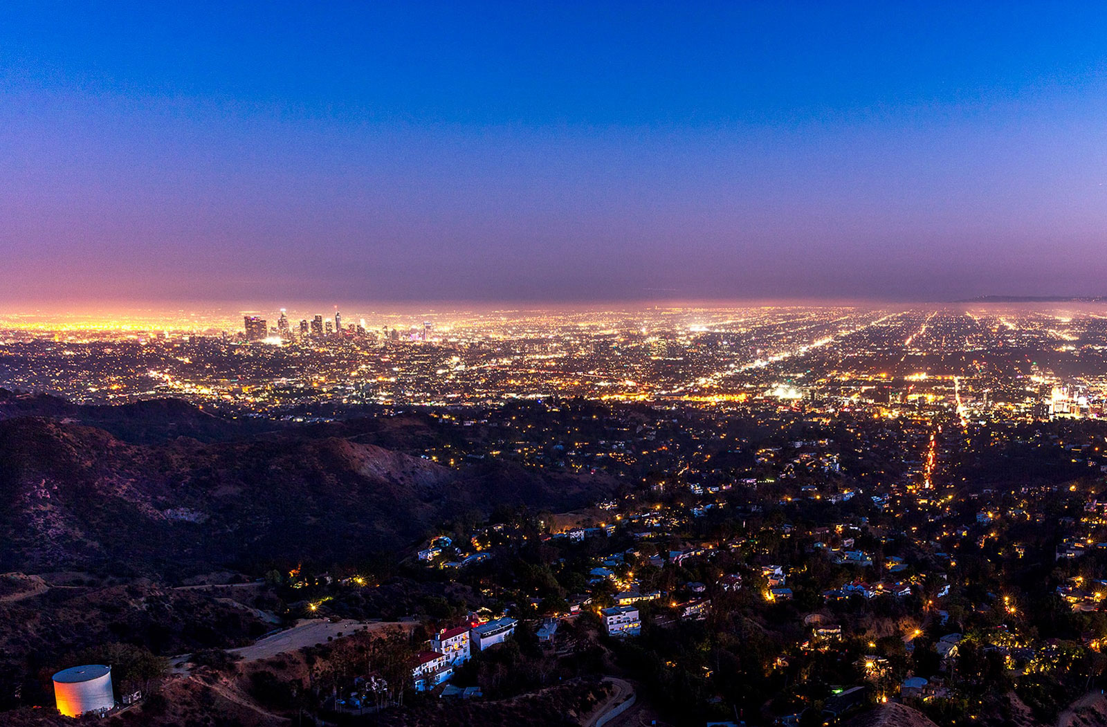 Los Angeles as seen from Hollywood Hills